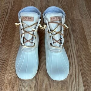 Sperry White Duck Boots